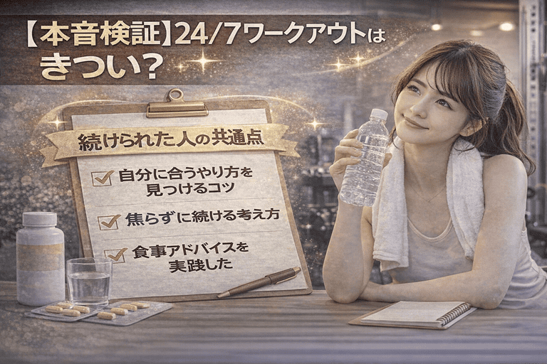 【本音検証】24/7ワークアウトはきつい？続けられた人の共通点【一流トレーナーによるパーソナルトレーニング】