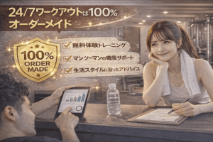 24/7ワークアウトは100%オーダーメイド|あなた専用に組まれる理由