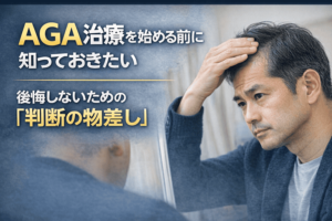 AGA治療を始める前に知っておきたい|後悔しないための「判断の物差し」