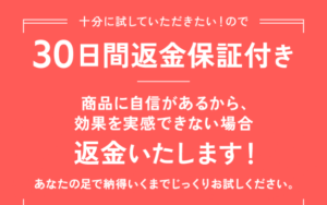 30日間全額返金保証