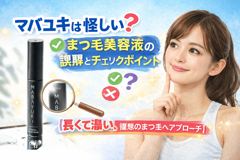 マバユキは怪しい？まつ毛美容液の誤解とチェックポイント【長くて濃い、理想のまつ毛へアプローチ】